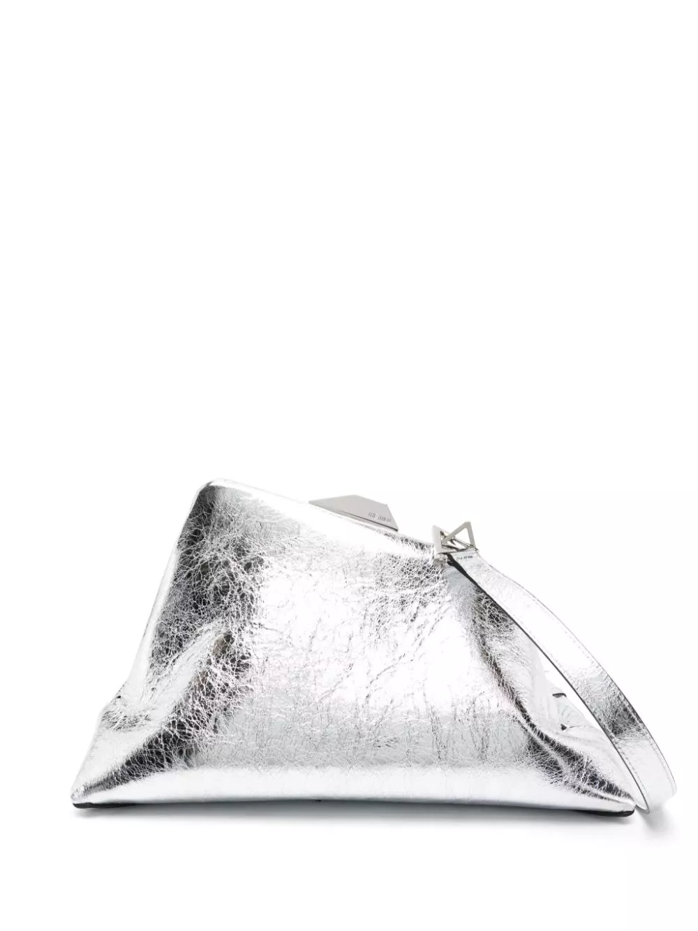 The Attico Day Off metallic leather clutch bag Women 0116