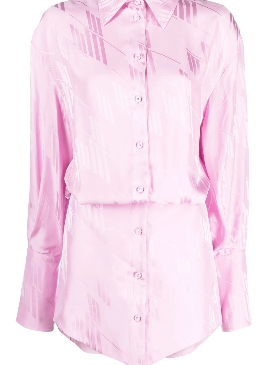 Affordable The Women dress satin-effect Attico shirt 0308