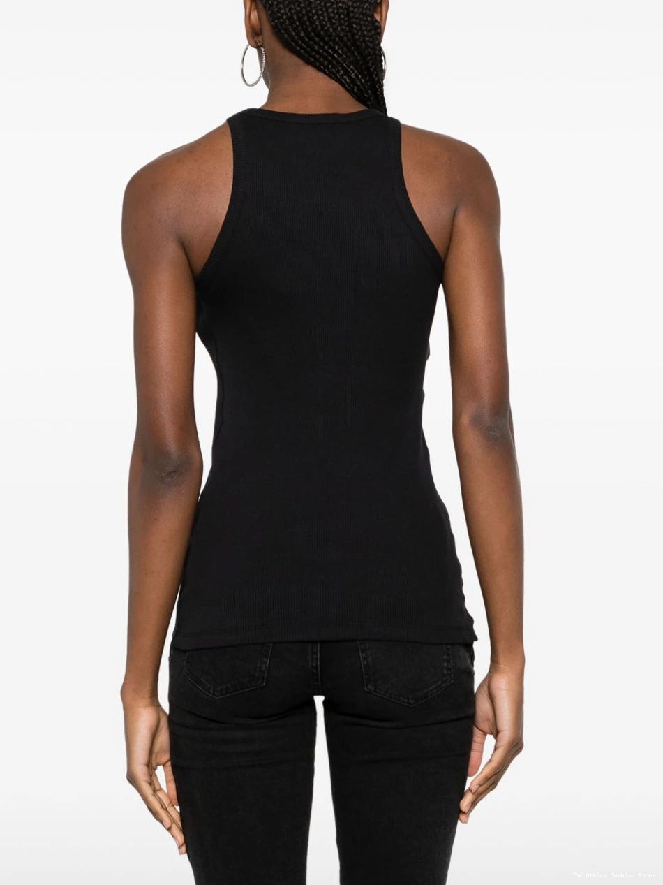 Affordable logo-applique Attico ribbed The Women top tank 0304